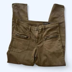 Blank NYC Olive Green Cargo Grunge Skinny Jeans Size 29, slightly stretchy!